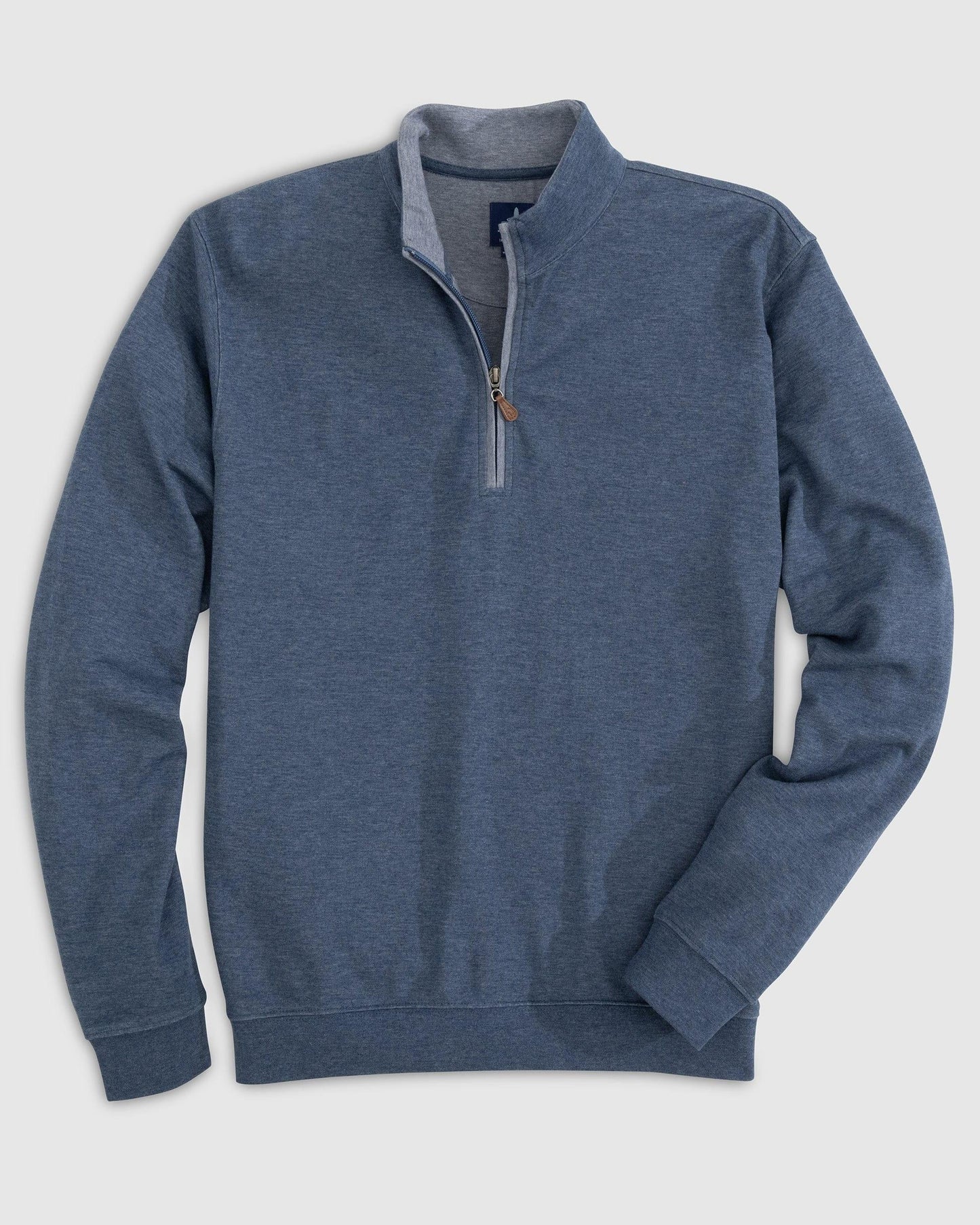 Johnnie-O Sully 1/4 Zip Pullover Helios Blue - Hajjar's Big & Tall Mens Clothing