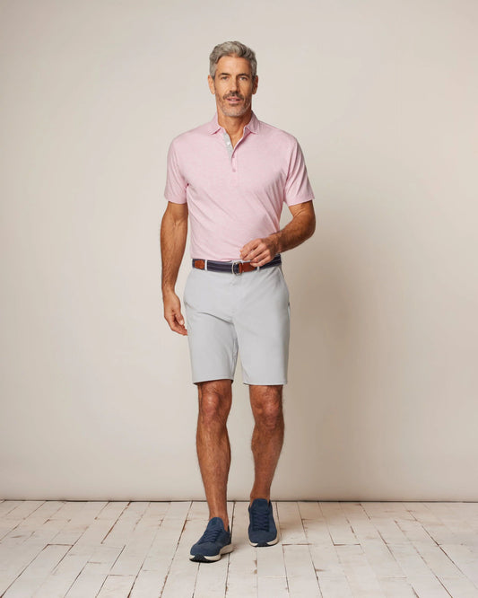 Johnnie-O Cross Mulligan Short Light Grey