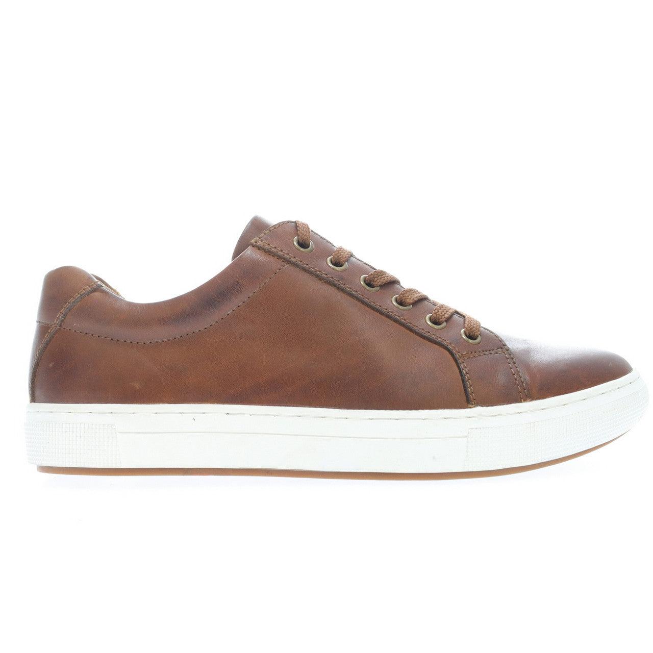 Propet Koda Leather Sneaker Tan - Hajjar's Big & Tall Mens Clothing