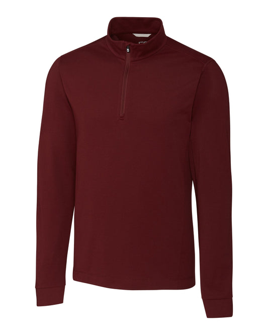 Cutter & Buck Advantage Zip Mock Bordeaux