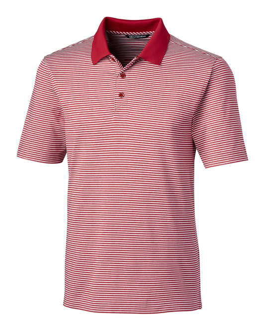 Cutter & Buck Forge Polo Tonal Stripe Red