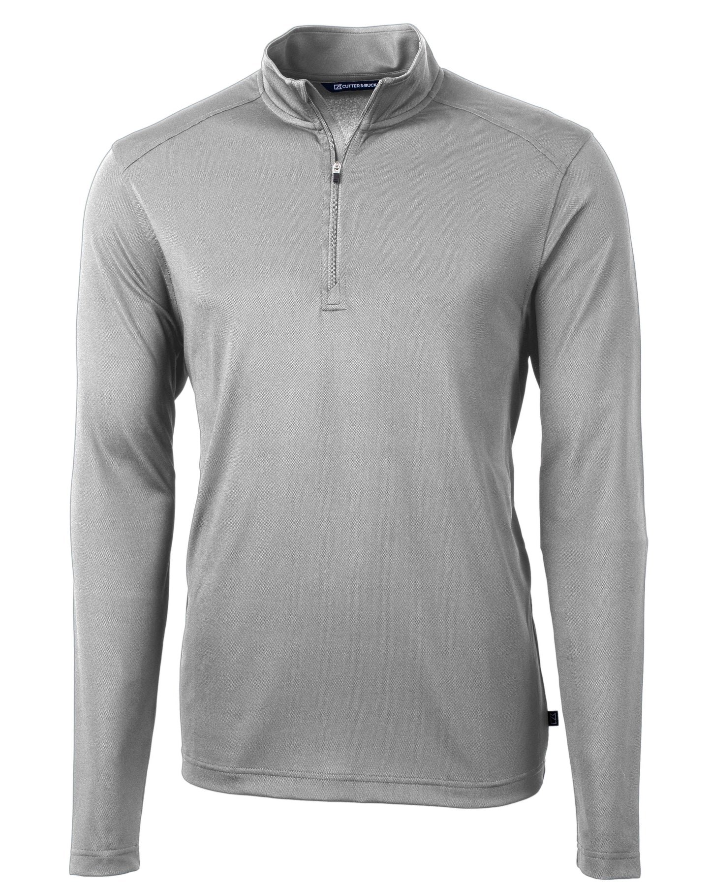 Cutter & Buck Virtue Eco Pique Quarter Zip Pullover Polished Grey