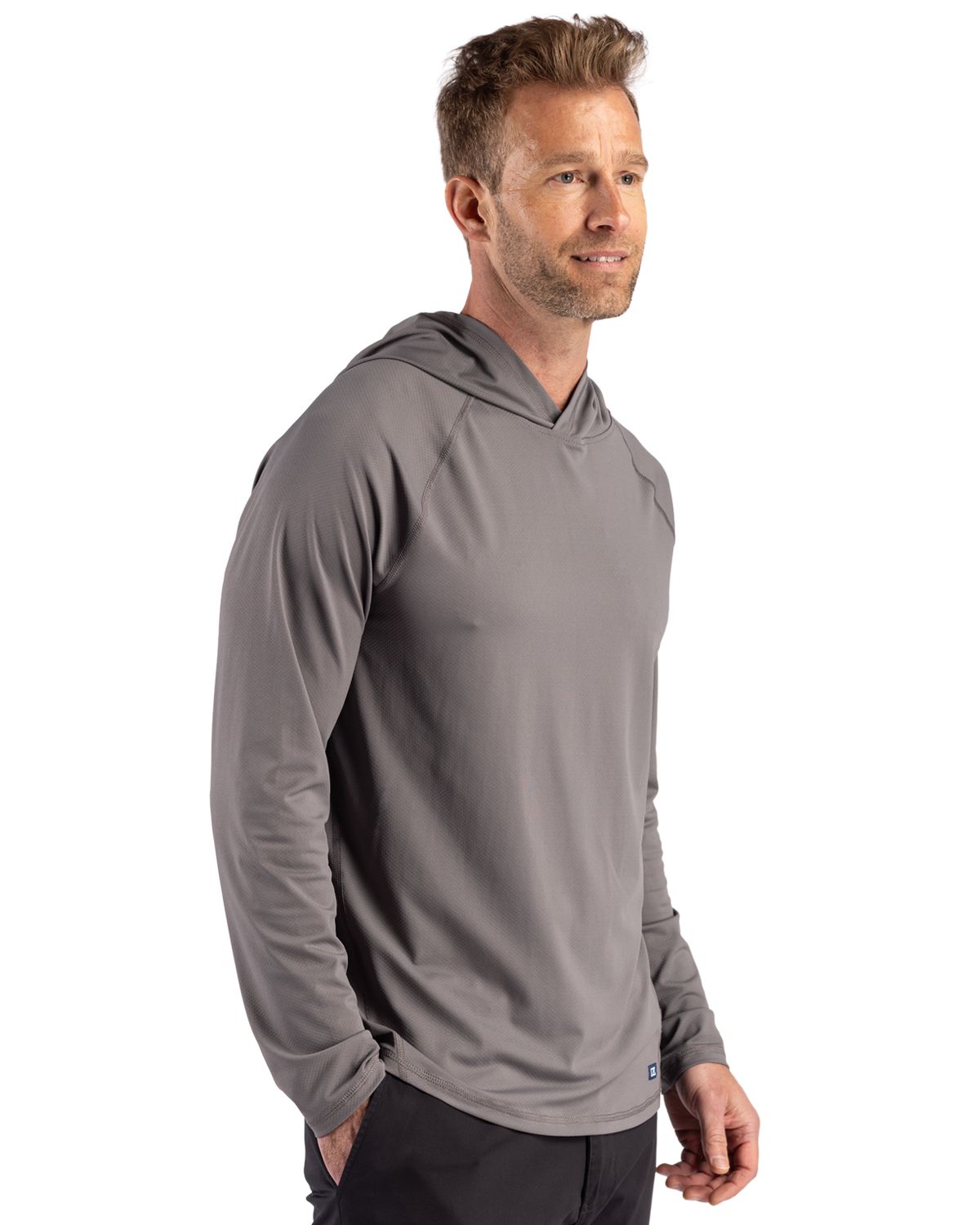Cutter & Buck  Featherlight Stretch Hooded Pullover Elemental Grey