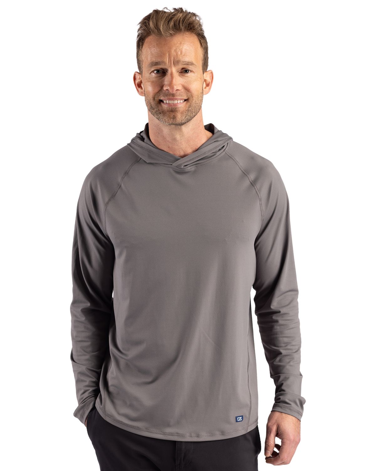 Cutter & Buck  Featherlight Stretch Hooded Pullover Elemental Grey