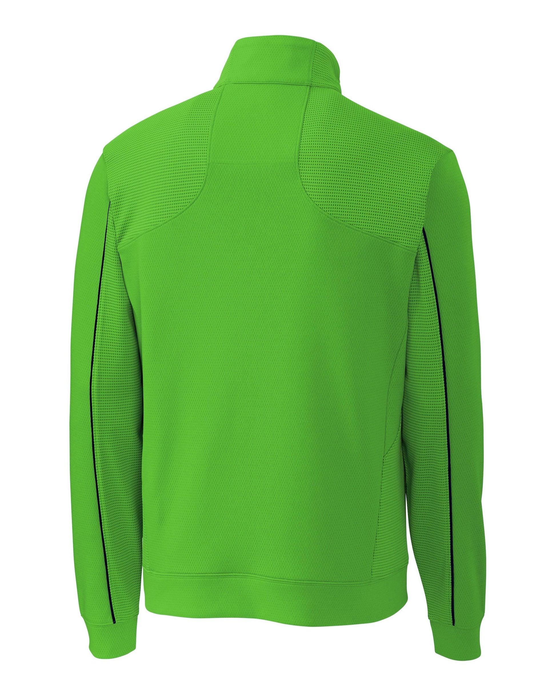 Cutter & Buck DryTec Edge Half Zip Green/Navy Blue - Hajjar's Big & Tall Mens Clothing