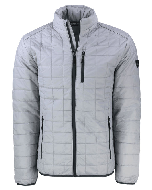 Cutter & Buck Rainier PrimaLoft Eco Insulated Puffer Jacket Polished Grey