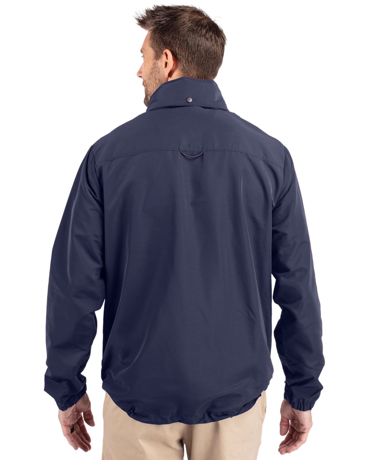 Cutter & Buck Charter Eco Knit Recycled Full-Zip Jacket Navy Blue