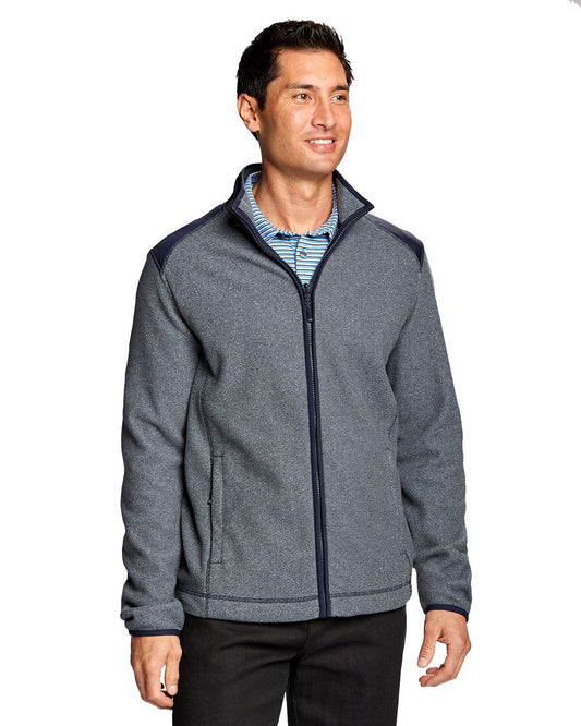 Cutter & Buck Cedar Park Full-Zip Jacket Liberty Navy Heather