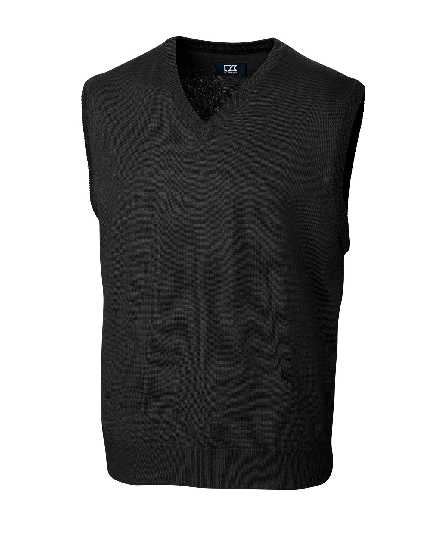 Cutter & Buck Douglas V-neck Sweater Vest Black