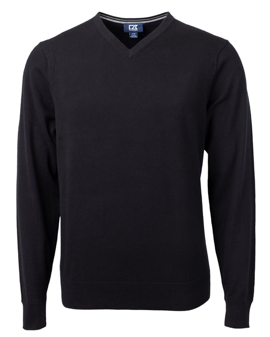 Cutter & Buck Lakemont Tri-Blend V-Neck Pullover Sweater Black