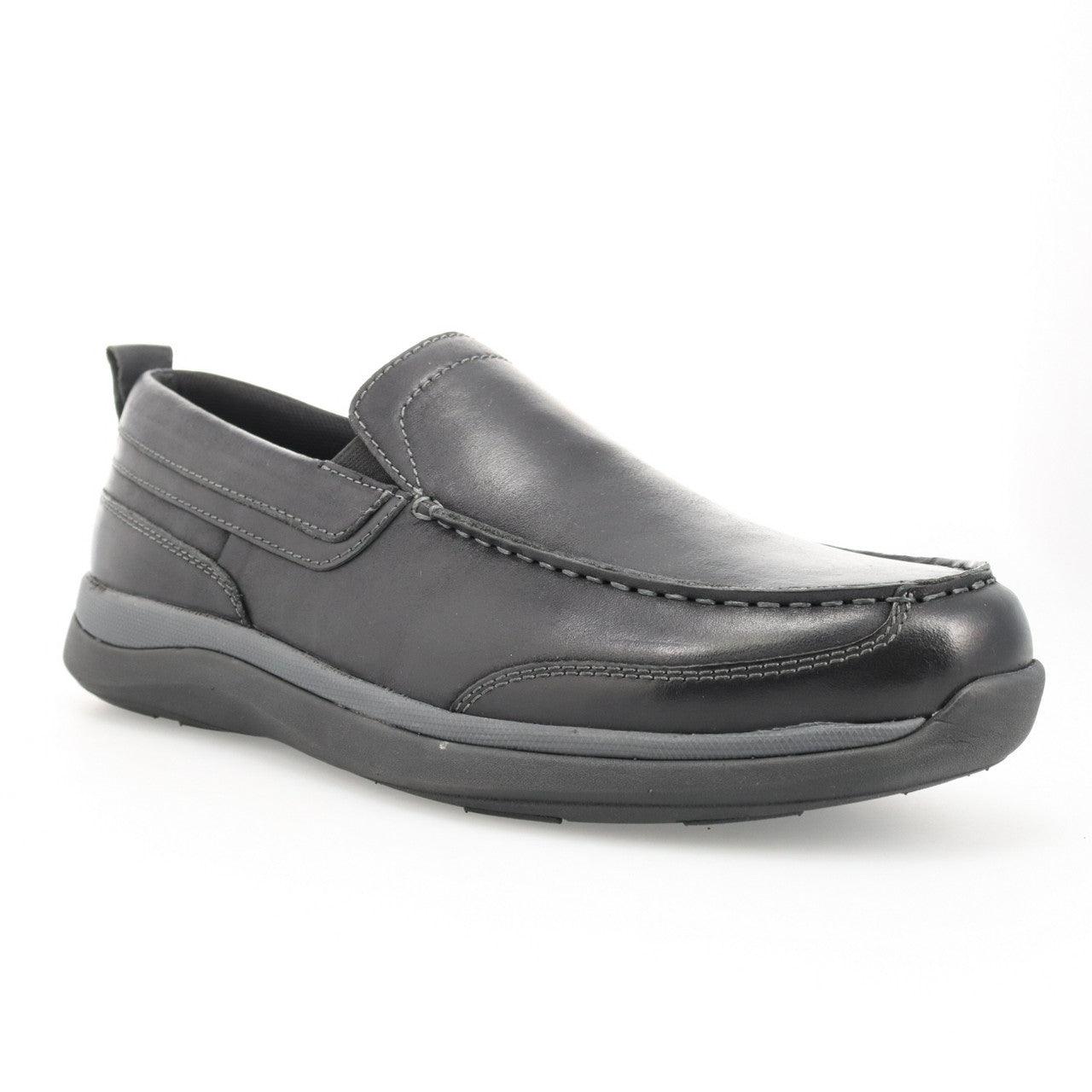 Propet Preston Slip On Black - Hajjar's Big & Tall Mens Clothing