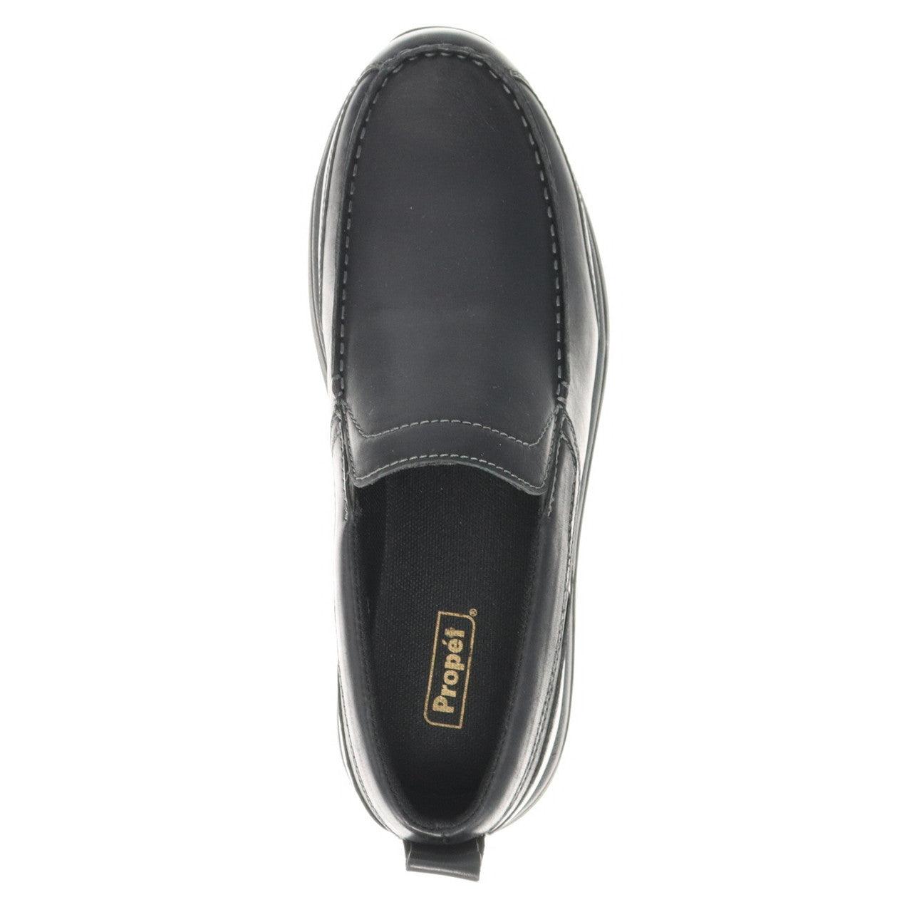 Propet Preston Slip On Black - Hajjar's Big & Tall Mens Clothing