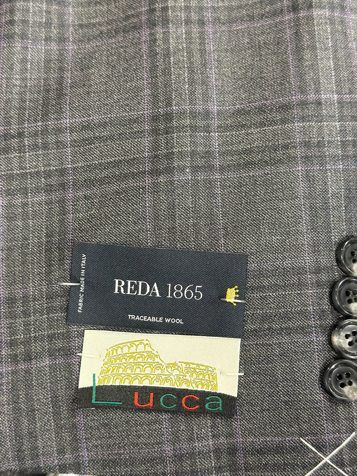 LUCCA REDA 1865 Charcoal Plaid Sport Coat