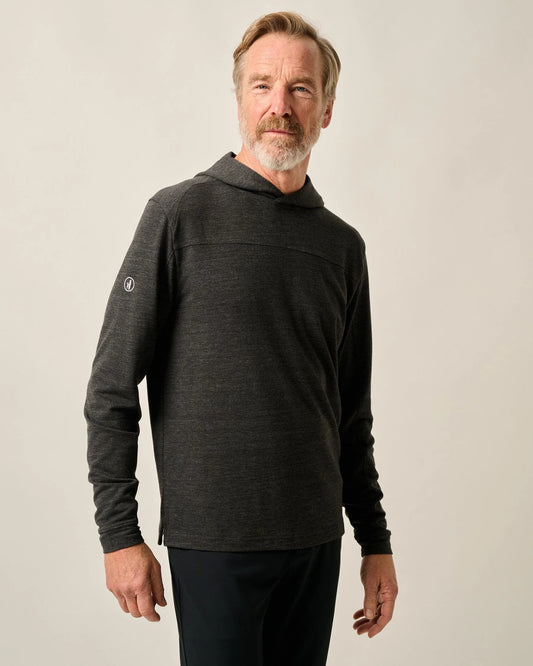 Johnnie-O Remmy Lightweight Performance Hoodie Black