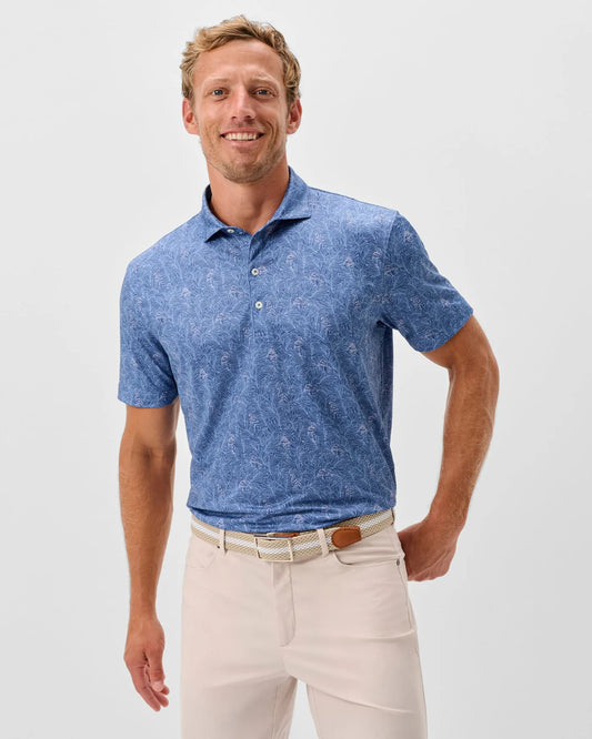 Johnnie-O Osmond Performance Polo in Lake