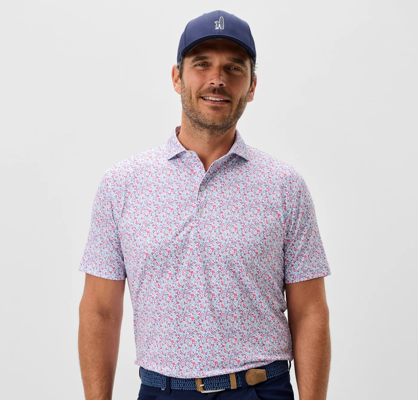 Johnnie-O Charmer Performance Polo in Punch