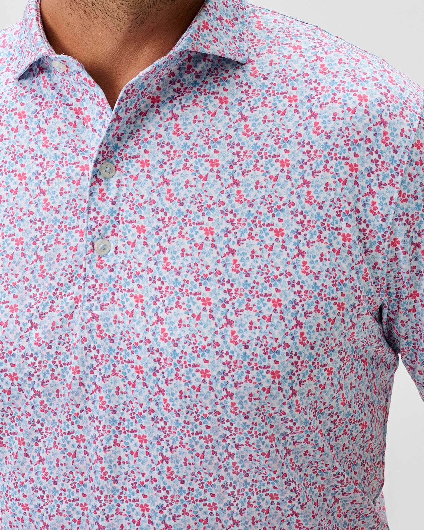 Johnnie-O Charmer Performance Polo in Punch