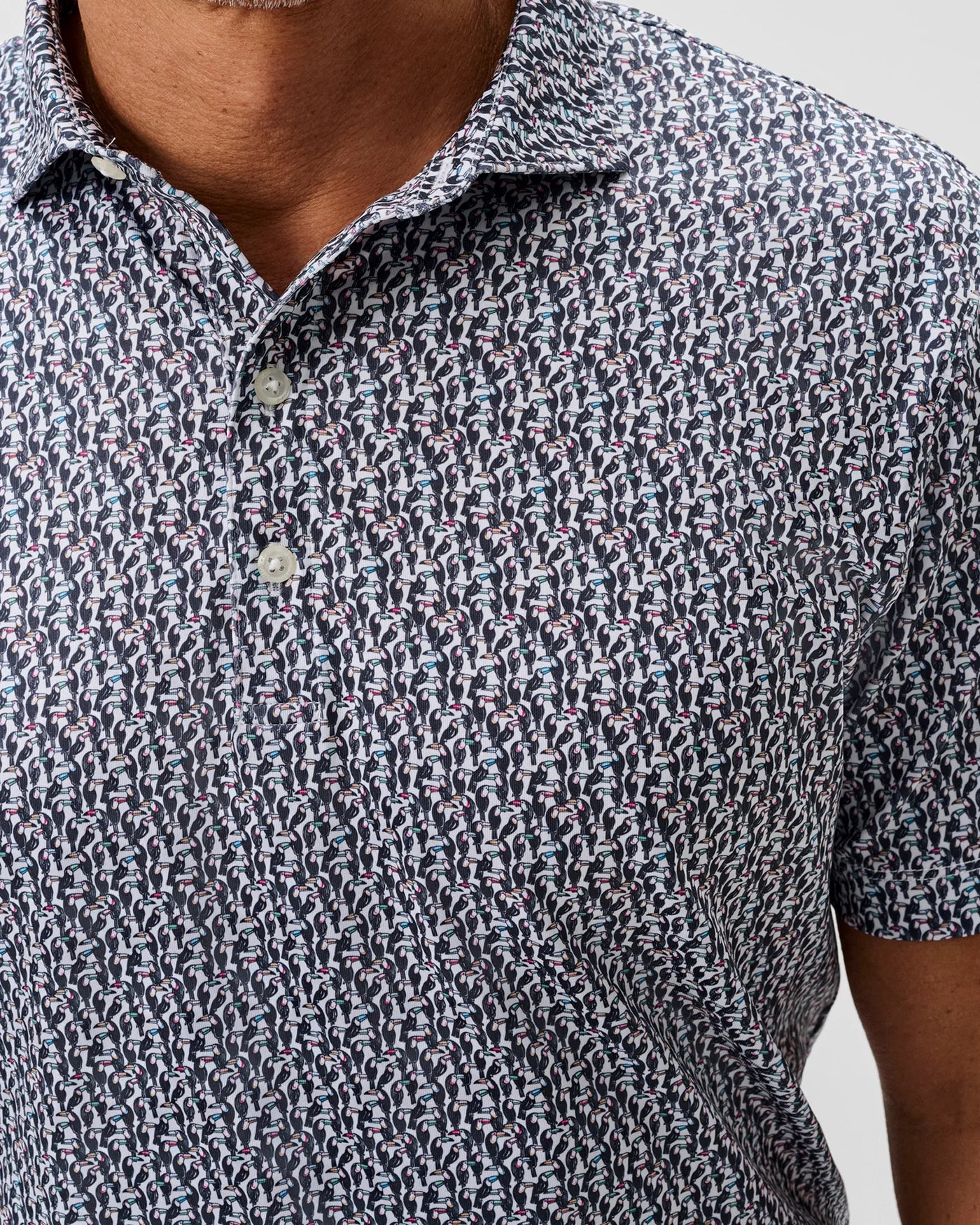 Johnnie-O Toco Performance Polo in Black