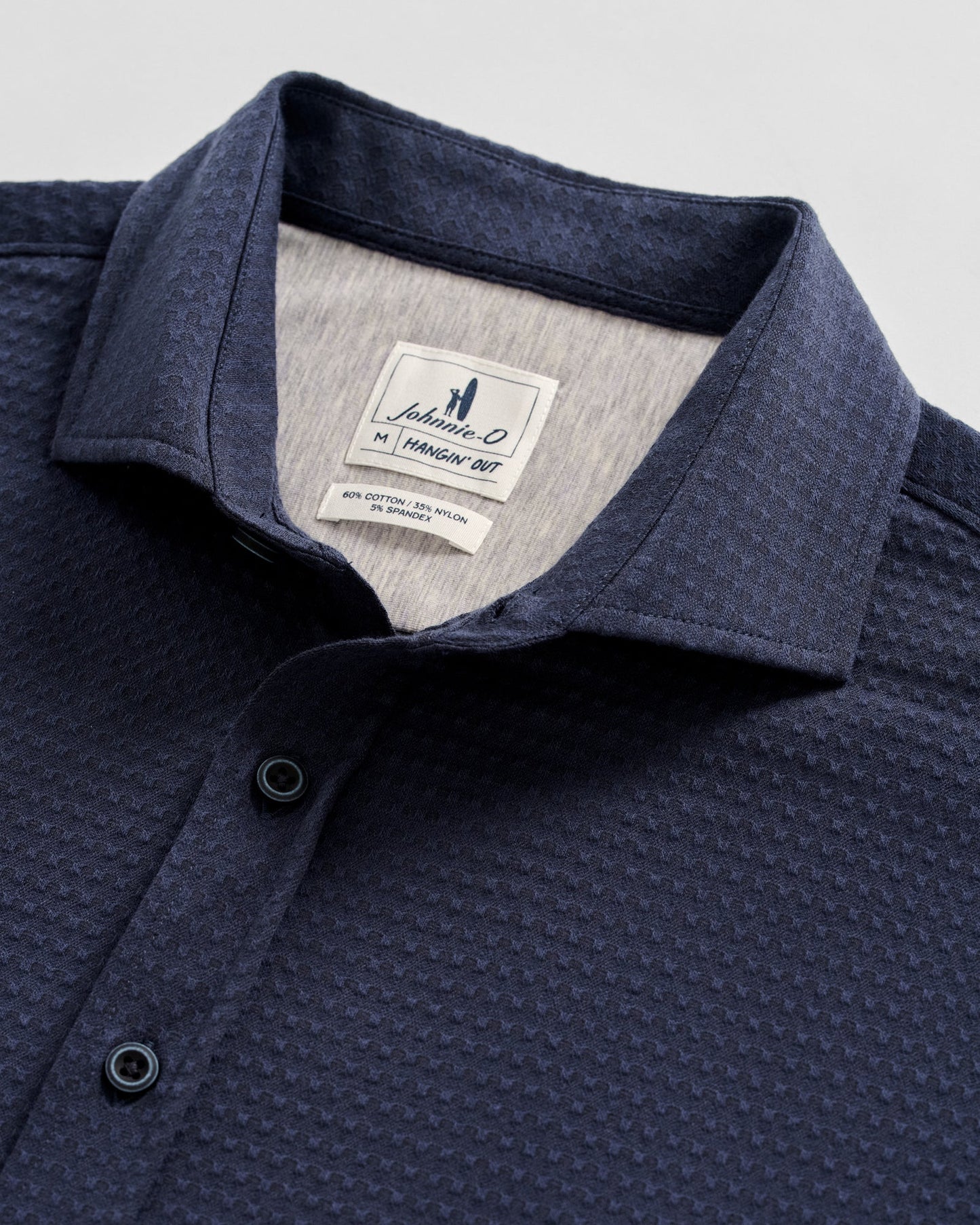 Johnnie-O Surfsucker Knit Short Sleeve Button Down Shirt