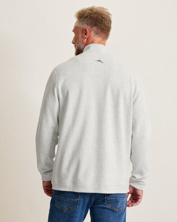Tommy Bahama Flipview 1/4 Zip Lychee Heather
