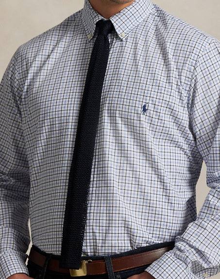 Polo Ralph Lauren Plaid Twill Long Sleeve Shirt Nevis Blue