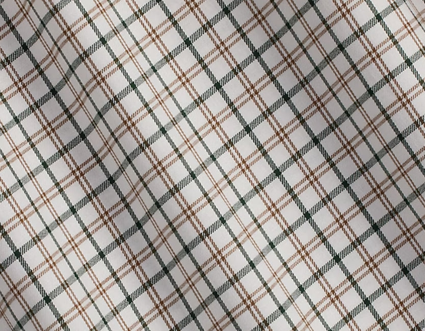 Polo Ralph Lauren Plaid Twill Long Sleeve Shirt Nevis Brown