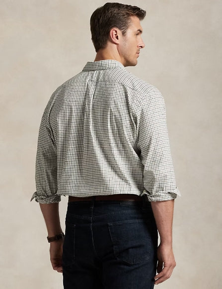 Polo Ralph Lauren Plaid Twill Long Sleeve Shirt Nevis Brown