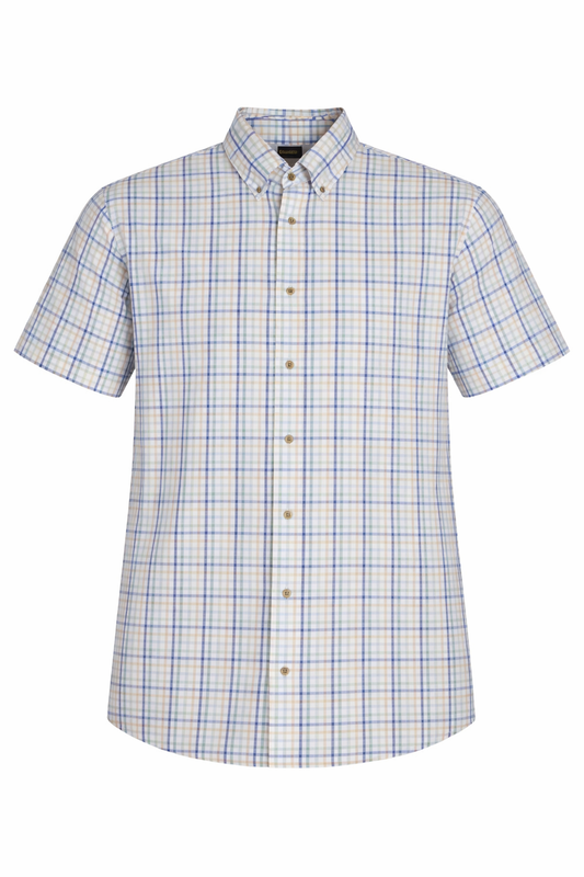 fusion dress shirts F/X Fusion Big & Tall Men's Long Sleeve Check Shirt FW2251 Blue/Gold / 3X