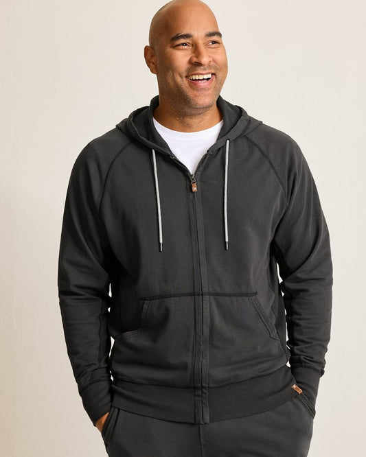 Tommy Bahama Ben and Terry Full-Zip Sweatshirt Coal