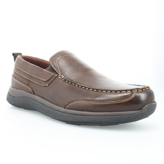 Propet Preston Slip On Coffee - Hajjar's Big & Tall Mens Clothing