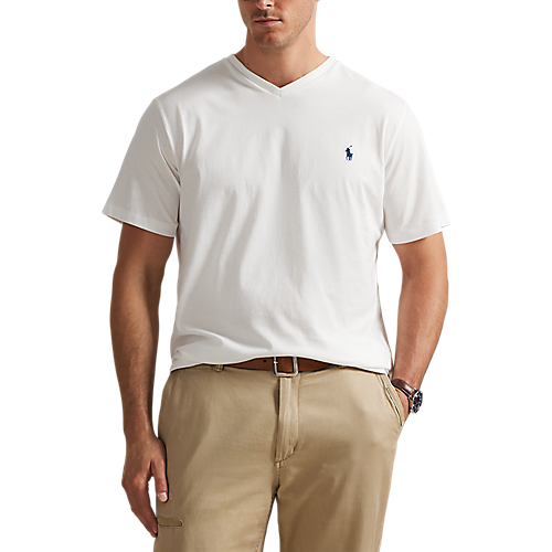 Polo Ralph Lauren Jersey V-Neck T-Shirt White
