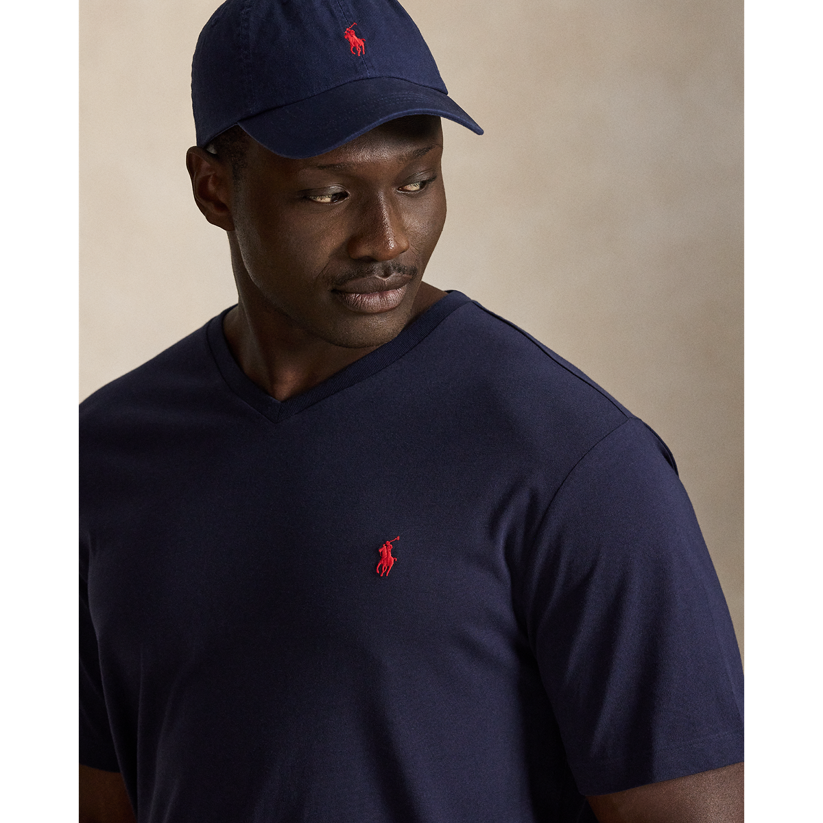 Polo Ralph Lauren Jersey V-Neck T-Shirt Navy