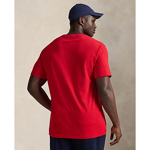 Polo Ralph Lauren Jersey V-Neck T-Shirt Red