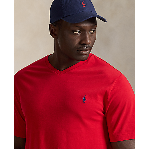 Polo Ralph Lauren Jersey V-Neck T-Shirt Red