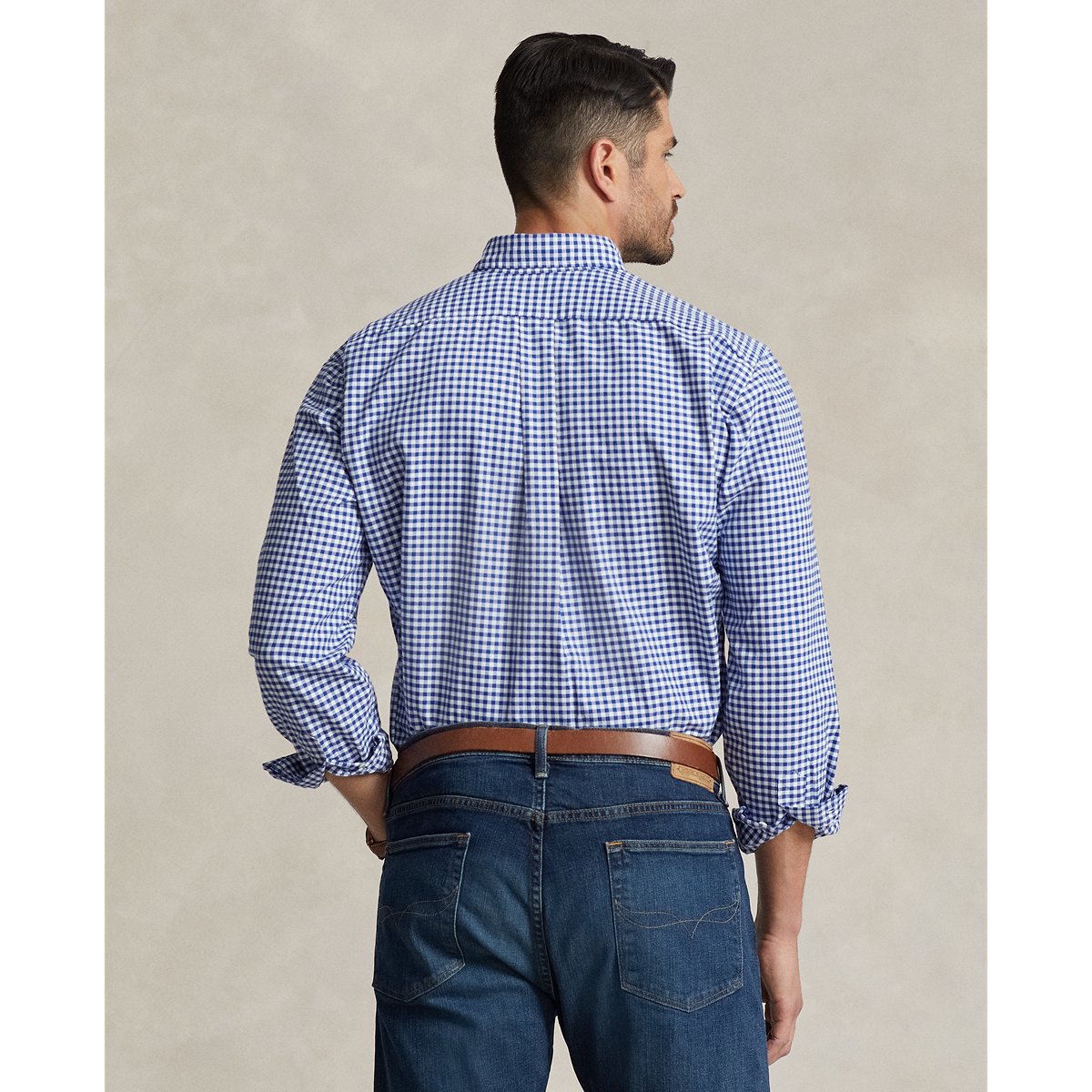 Polo Ralph Lauren Classic Fit Check Oxford Shirt Blue Gingham Hajjar's Big & Tall Mens Clothing Polo Ralph Lauren Classic Fit Check Oxford Shirt Blue Gingham Hajjar's Big & Tall Mens Clothing