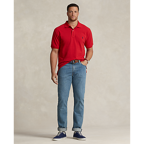 Polo Ralph Lauren Solid Mesh Polo Classic Fit Red
