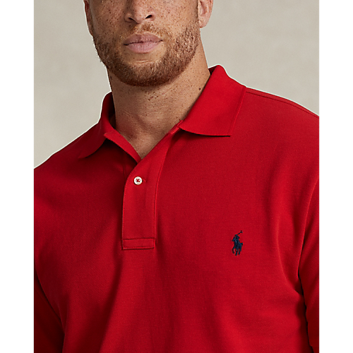 Polo Ralph Lauren Solid Mesh Polo Classic Fit Red