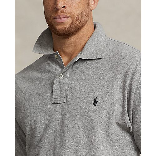 Polo Ralph Lauren Solid Mesh Polo Classic Fit Canterbury Heather