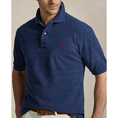 Polo Ralph Lauren Solid Mesh Polo Classic Fit Classic Royal Heather