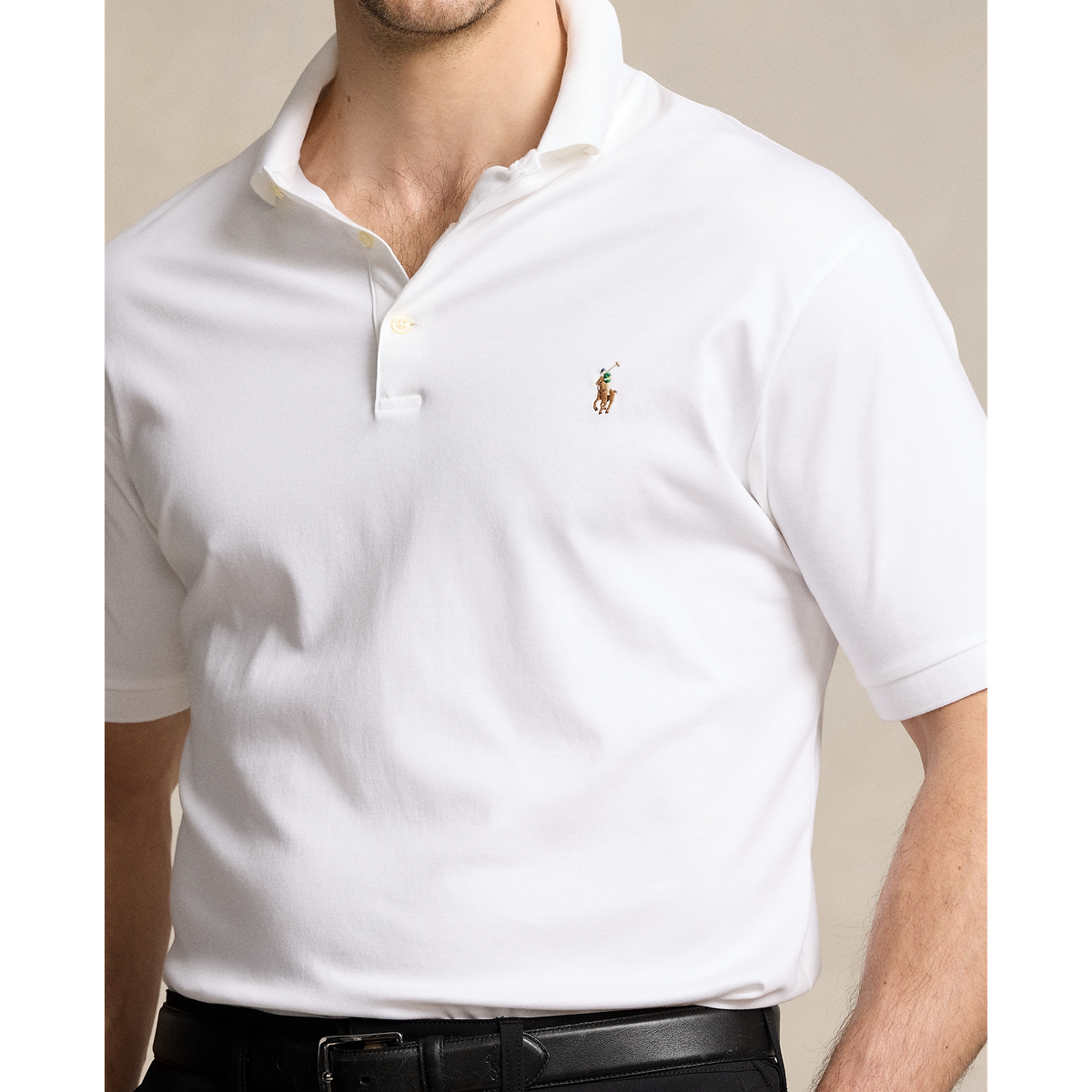 Polo Ralph Lauren Short-Sleeve Soft Touch Polo White