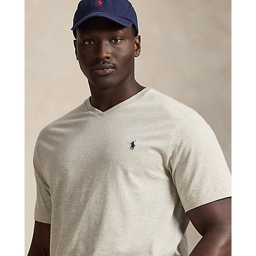 Polo Ralph Lauren Jersey V-Neck T-Shirt Grey Heather