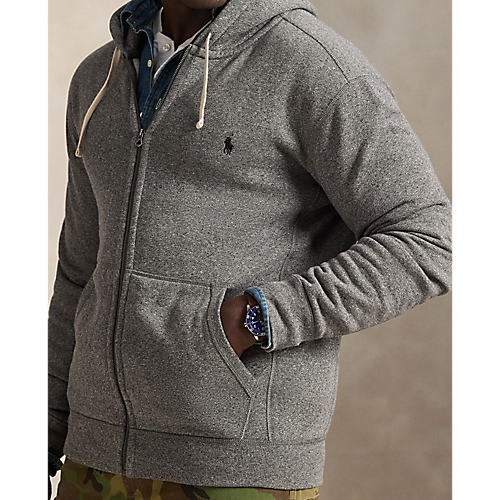 Polo Ralph Lauren Fleece Full Zip Sweatshirt Ash Grey Heather