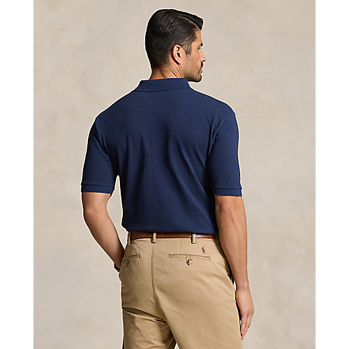 Polo Ralph Lauren Solid Mesh Polo Classic Fit Newport Navy