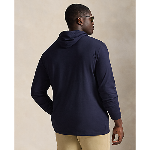 Polo Ralph Lauren Long Sleeve Jersey Knit Hooded T-Shirt Ink