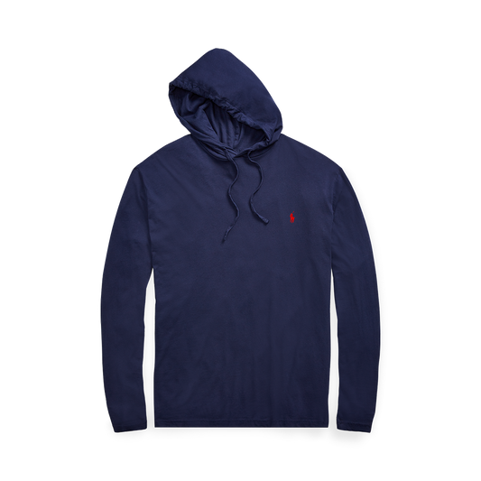 Polo Ralph Lauren Long Sleeve Jersey Knit Hooded T-Shirt Ink