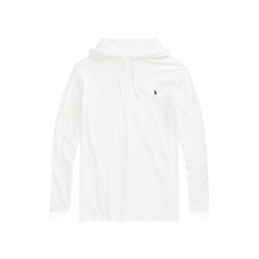 Polo Ralph Lauren Long Sleeve Jersey Knit Hooded T-Shirt White