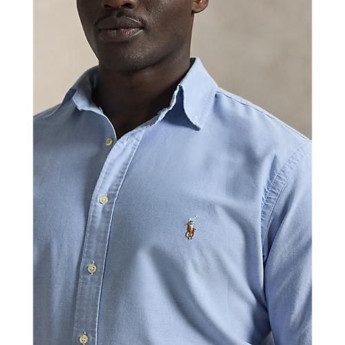 Polo Ralph Lauren Classic Fit Oxford Shirt Blue – Hajjar's Big