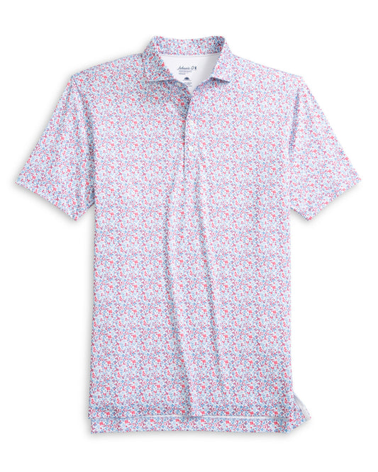 Johnnie-O Charmer Performance Polo in Punch
