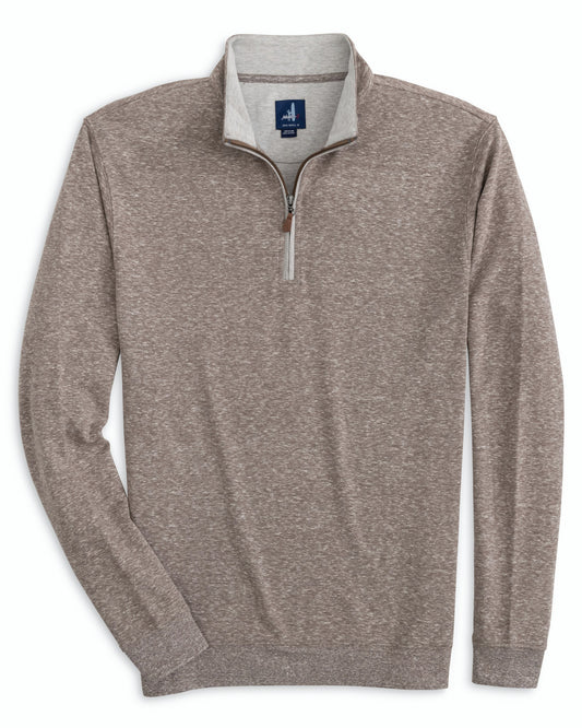 Johnnie-O Sully 1/4 Zip Pullover Bison Tan
