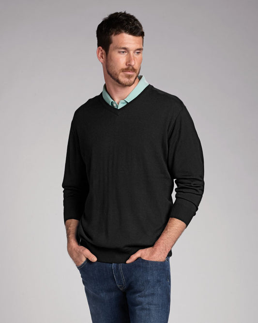 FX Fusion V-Neck Sweater Black